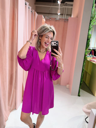 Jaylin Dress - Magenta