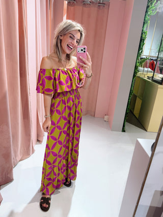 Paola Dress - Magenta