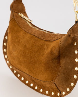 Monica Suede Bag - Cognac
