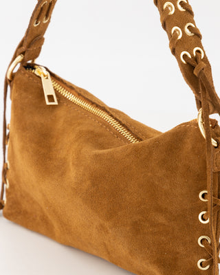 Verony Suede Bag - Cognac