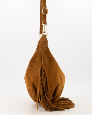 Vromy Suede Bag - Cognac