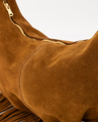 Vromy Suede Bag - Cognac