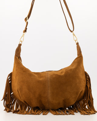 Vromy Suede Bag - Cognac