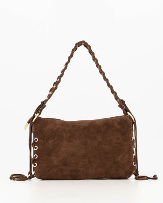 Verony Suede Bag - Dark Brown