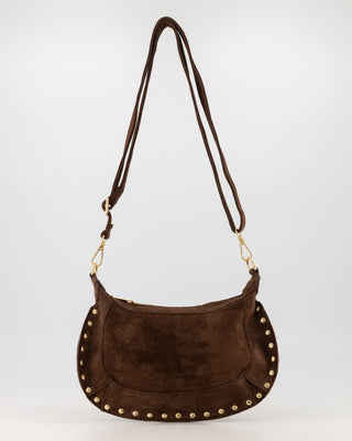 Monica Suede Bag - Dark Brown