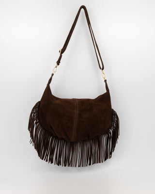 Vromy Suede Bag - Dark Brown