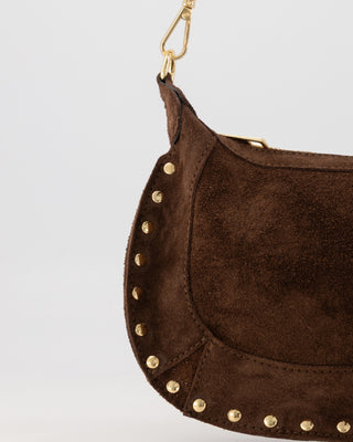 Monica Suede Bag - Dark Brown