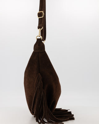 Vromy Suede Bag - Dark Brown