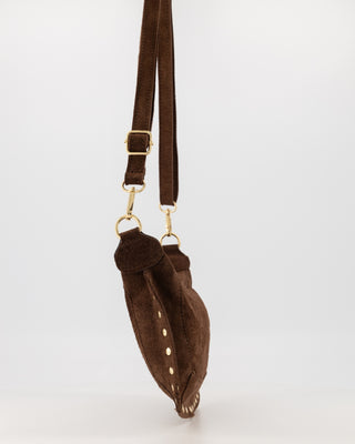 Monica Suede Bag - Dark Brown