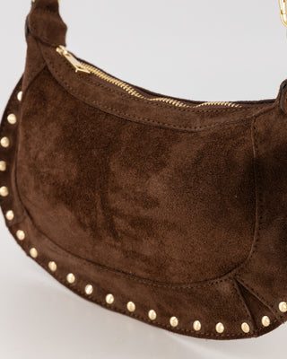 Monica Suede Bag - Dark Brown