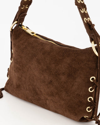 Verony Suede Bag - Dark Brown