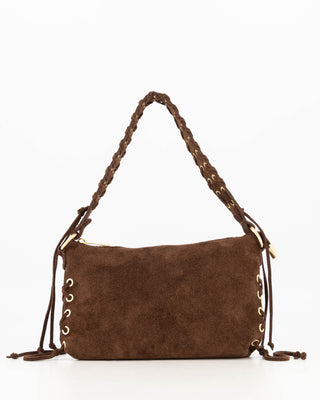 Verony Suede Bag - Dark Brown