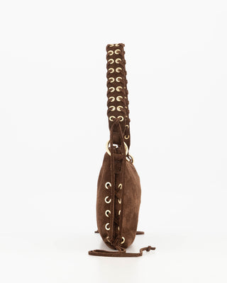 Verony Suede Bag - Dark Brown