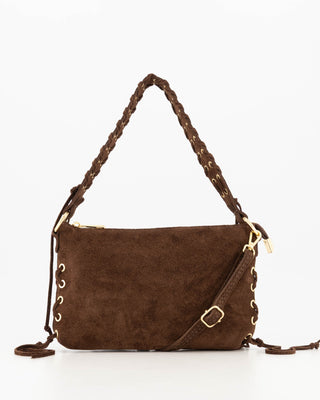 Verony Suede Bag - Dark Brown