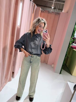 Fabienne Ruit Blouse - Bruin