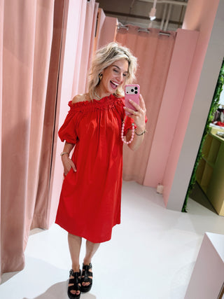 Nancy Dress - Rood