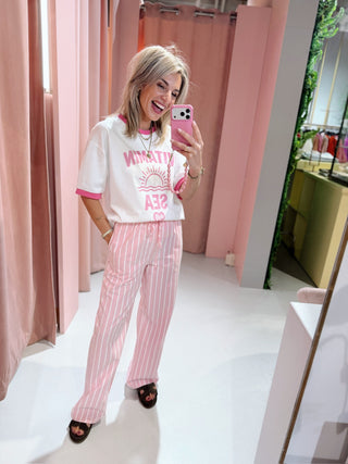 Feel Good Tee - Roze