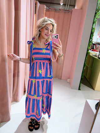 Palm Dress - Blauw