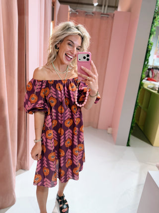 Nala Dress - Aubergine