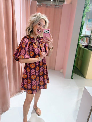 Marie Dress - Aubergine
