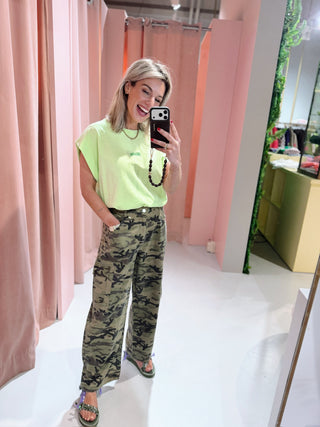 Helen Cargo Jeans - Dark Camouflage