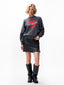 CATWALK JUNKIE - Let Love Rule Sweater - Donker Grijs