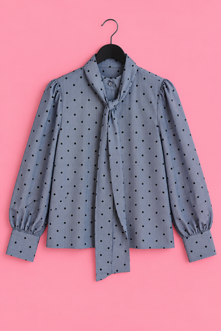 Jolie Denim Blouse - Blauw