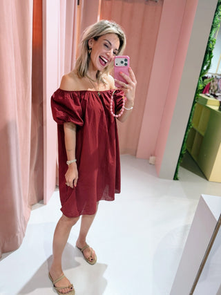 Laila Dress - Bordeaux