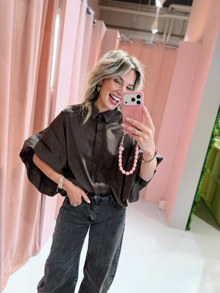 Amira Uni Blouse - Bruin