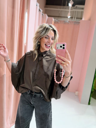 Amira Uni Blouse - Bruin