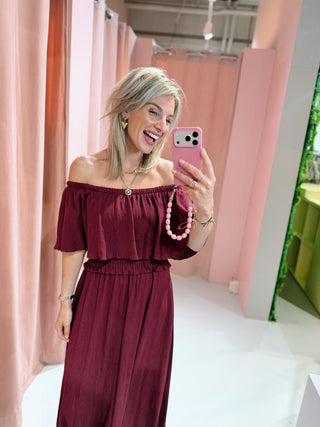 Romy Dress - Bordeaux