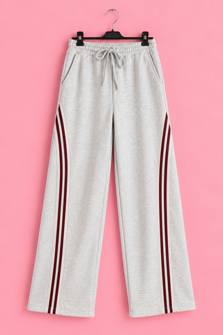 Jade Pants - Grijs/Bordeaux
