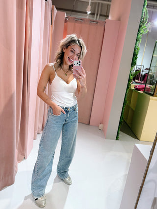 Jane Barrel Jeans - Denim