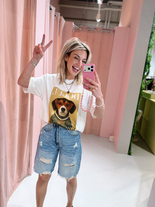 Fashion Dog Tee - Wit