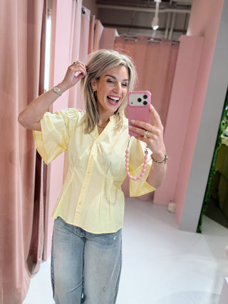 Priscilla Blouse - Geel