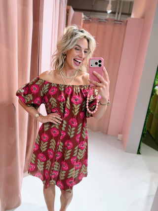 Nala Dress - Bordeaux