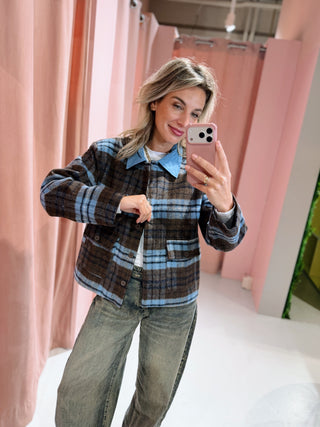 Kenza Ruit Jacket - Blauw