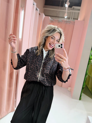 Winnie Jacket - Dark Leopard