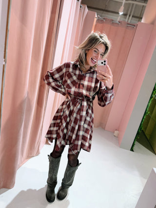 Pia Dress - Bordeaux