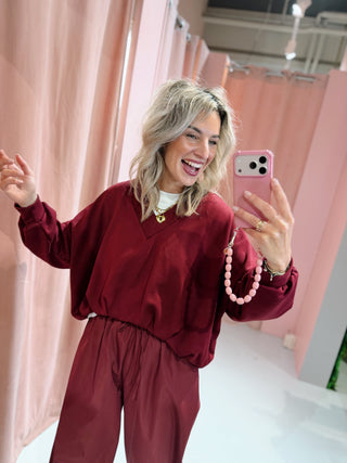 Babette Sweater - Bordeaux