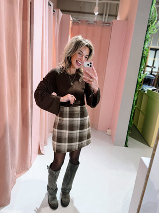 Kaitlyn Ruit Skirt - Bruin