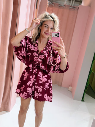Noor Playsuit - Bordeaux
