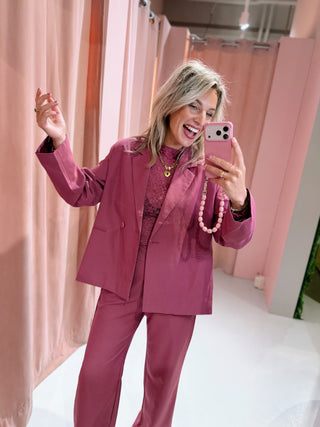 Wren Blazer - Magenta