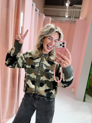 Day Cardigan - Camouflage