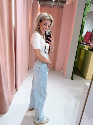Maya Balloon Jeans - Light Blue