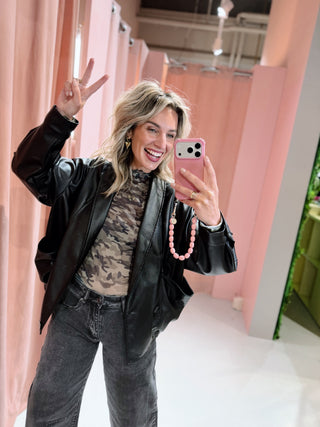 Chloe PU Jacket - Zwart