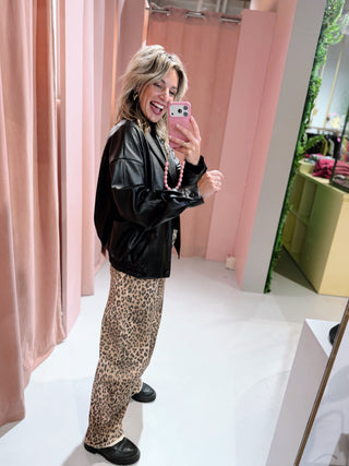 Chloe PU Jacket - Zwart