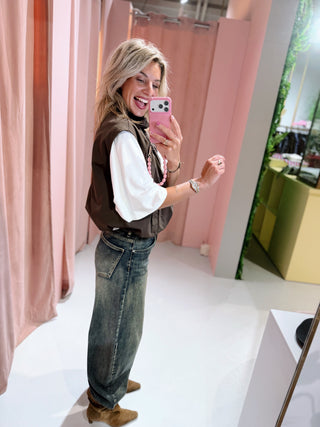 Thirza Waistcoat - Bruin
