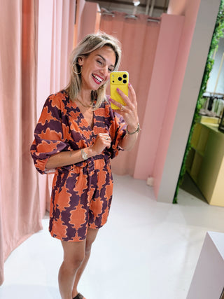 Stella Playsuit - Aubergine