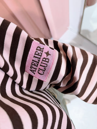 Atelier Club Longsleeve - Roze/Bruin